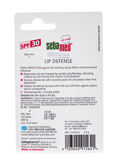 Lip Defense balm with SPF 30