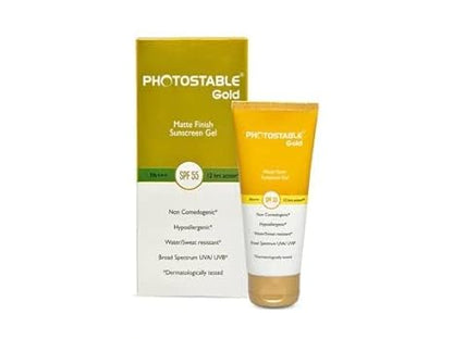 Gold Matte Finish Sunscreen Gel SPF 55 PA+++