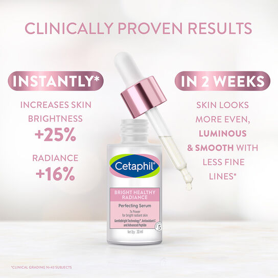 Cetaphil Bright Healthy Radiance Perfecting Serum 30g with Antioxidant C and Advanced Peptides