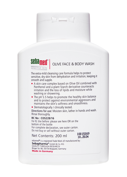 Olive Face and Body wash