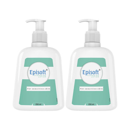 Episoft Cleansing Lotion for dry & sensitive skin type | Gentle cleanser for face | Fragrance free | 250ml