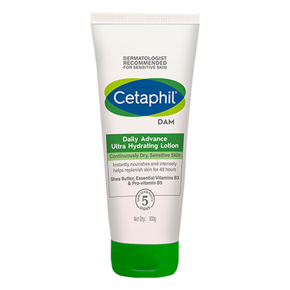 Cetaphil Daily Advance Ultra Hydrating Lotion 100gm | Dermatologist Recommended for Dry sensitive skin