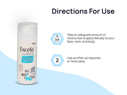 Excela Moisturiser for Oily & Acne Prone Skin