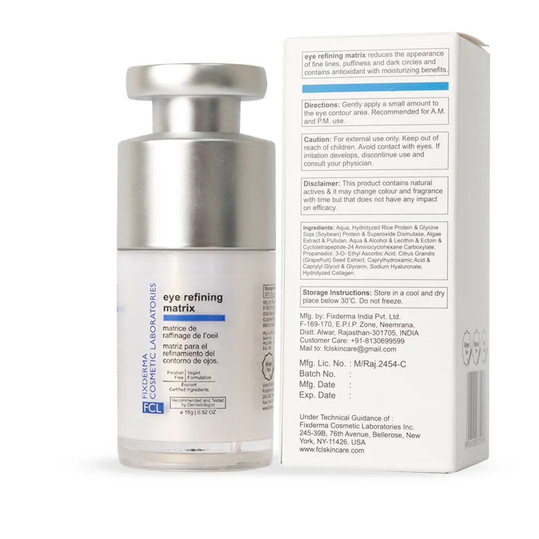 Hyaluronic Acid for Dark Circles FCL Eye Refining Matrix Under Eye Cream