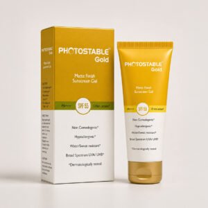 Photo stable gold spf 55