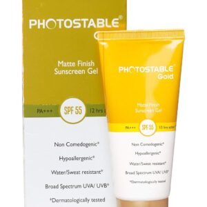Photo stable gold spf 55