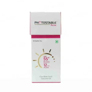 photostable acne sunscreen