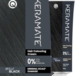 Keramate Hair Colouring Cream – Natural Black.